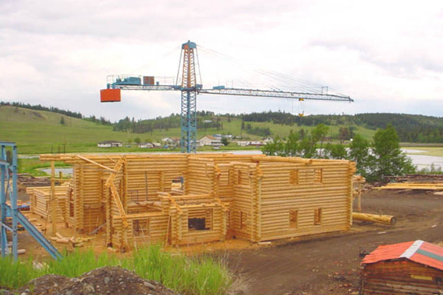 Large two storey building under construction